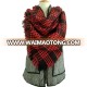 Stock Pashmina Oversize Square plaid scarf