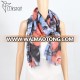 Minzart KYM-111 Women Long Lightweight Cozy volie Flowers Printed Scarf Shawl Wrap Wholesale